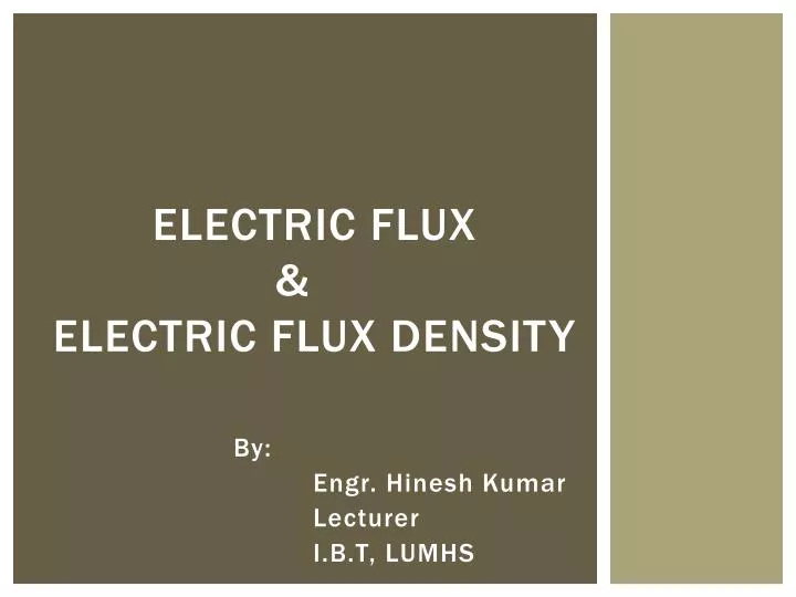 electric flux electric flux density