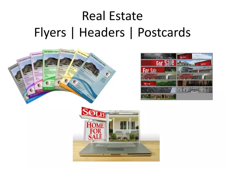 real estate flyers headers postcards