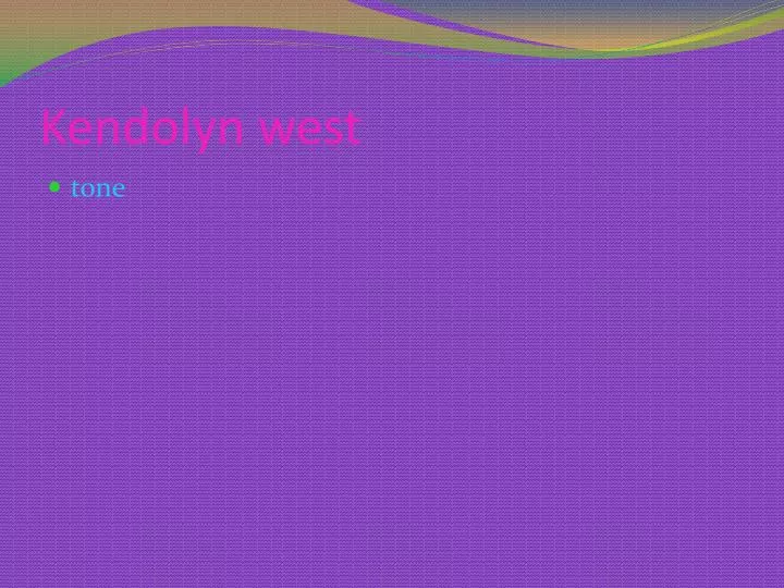 kendolyn west