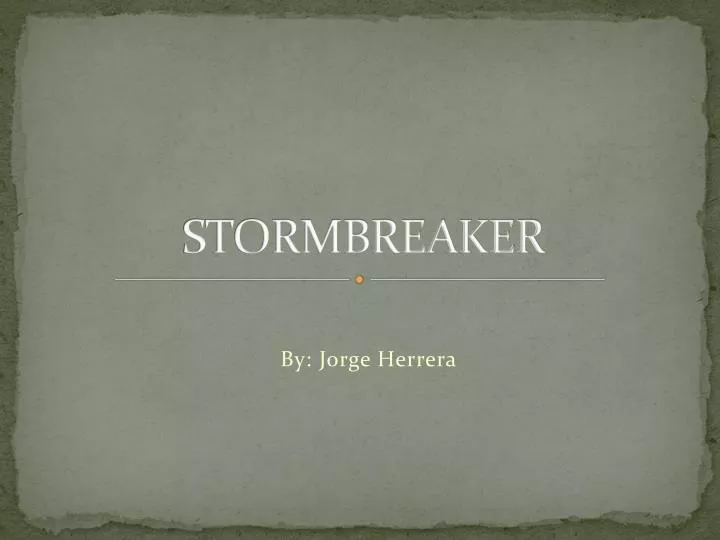 stormbreaker