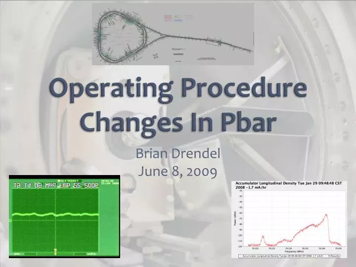 operating procedure changes in pbar