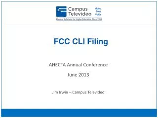 FCC CLI Filing