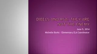 DIBELS and RSA: They Are Not the Enemy