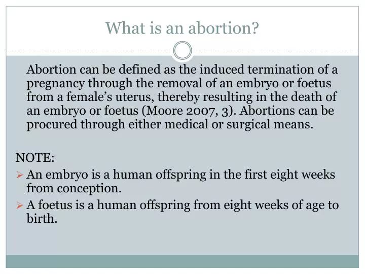 what is an abortion