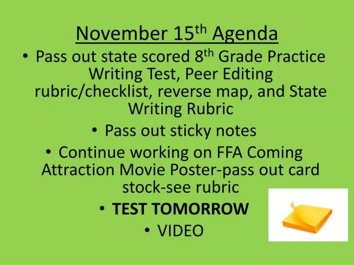 november 15 th agenda