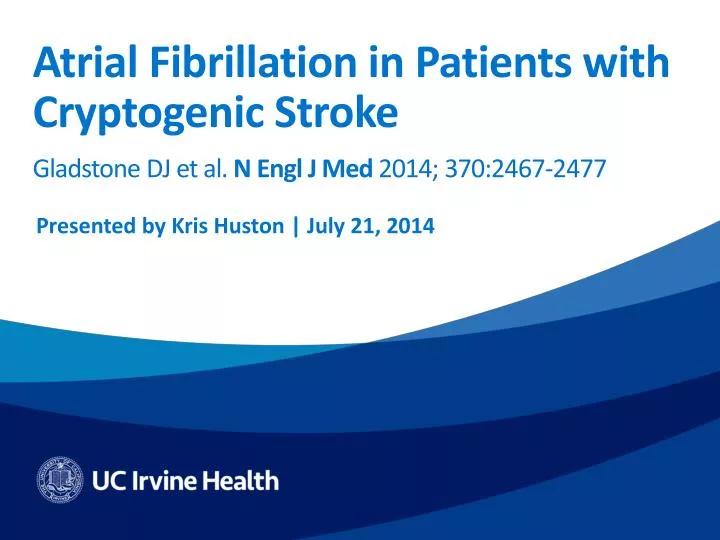 atrial fibrillation in patients with cryptogenic stroke