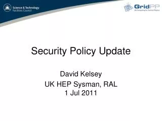Security Policy Update