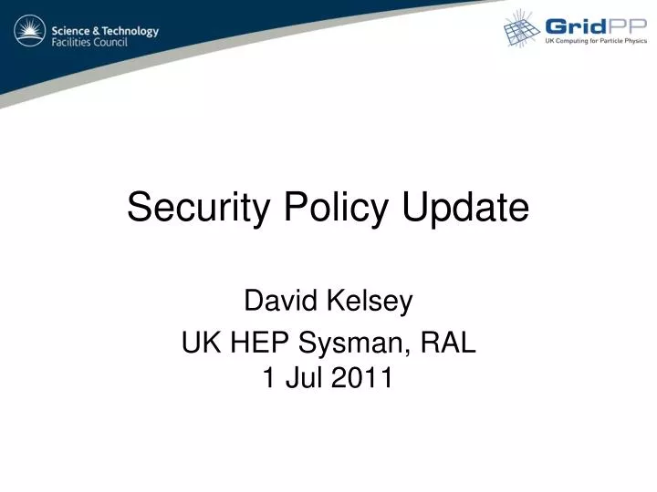 security policy update