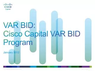 VAR BID: Cisco Capital VAR BID Program