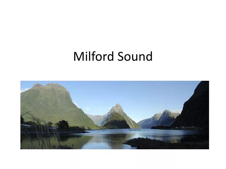 milford sound
