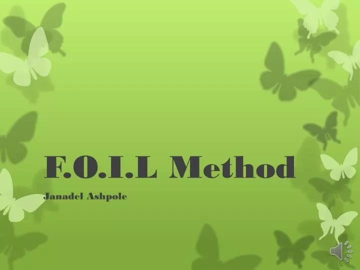 f o i l method