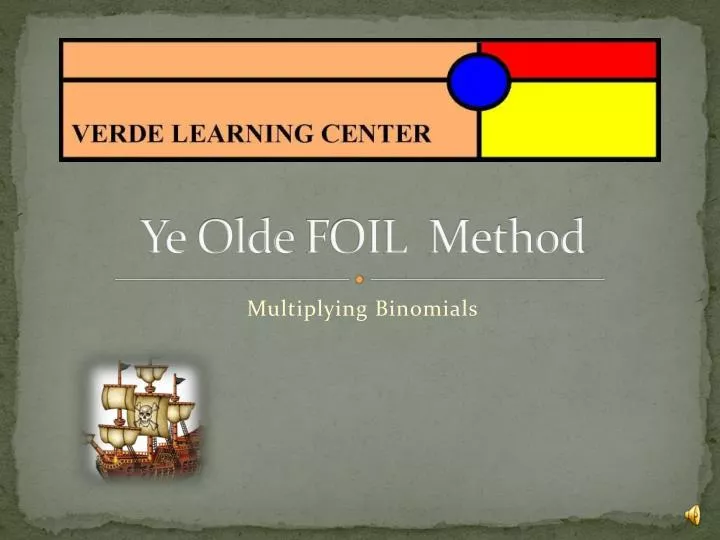 ye olde foil method