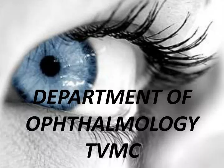 department of ophthalmology tvmc