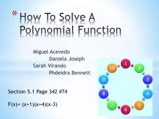 How To Solve A Polynomial Function