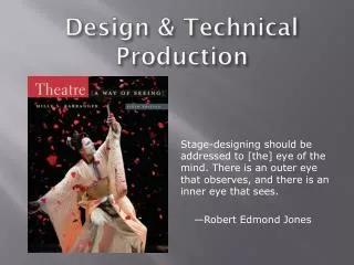 Design &amp; Technical Production