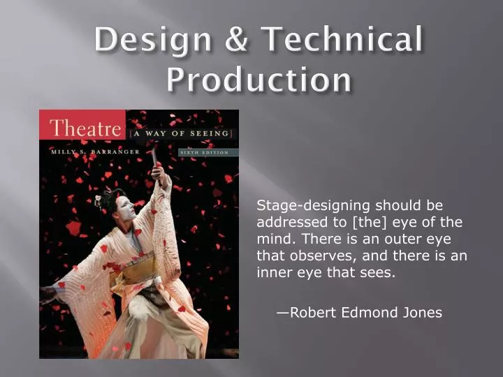 design technical production