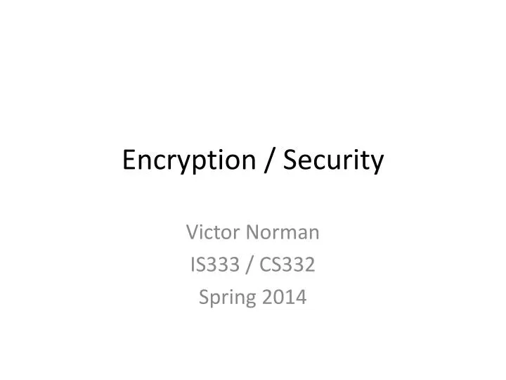 encryption security