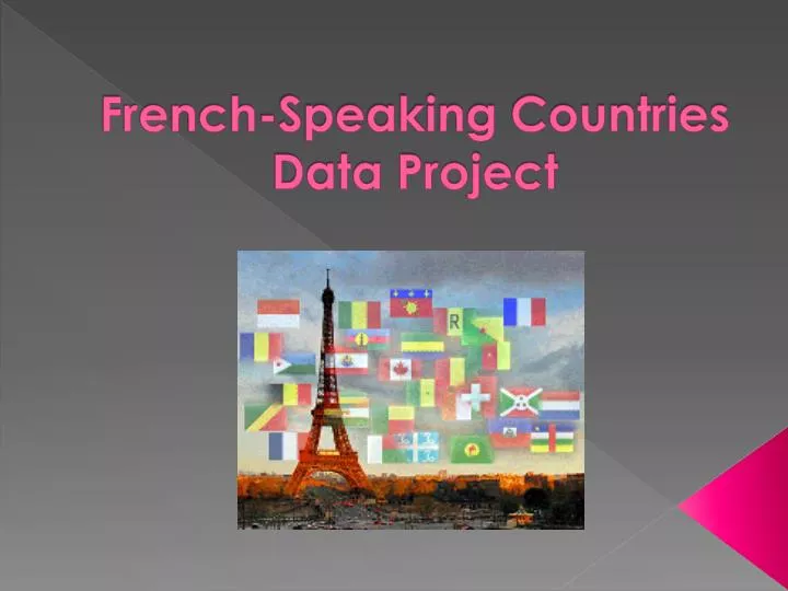 french speaking countries data project