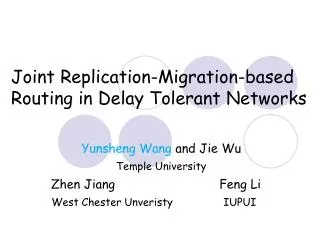 Joint Replication-Migration-based Routing in Delay Tolerant Networks