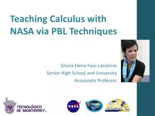 Teaching Calculus with NASA via PBL Techniques