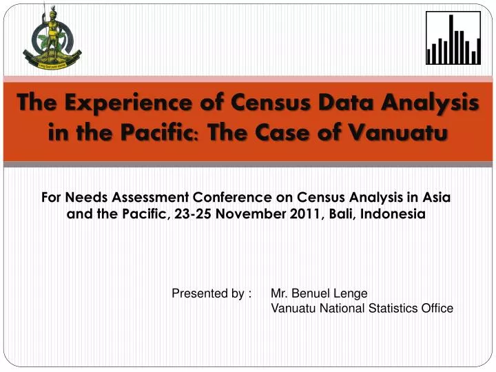 the experience of census data analysis in the pacific the case of vanuatu