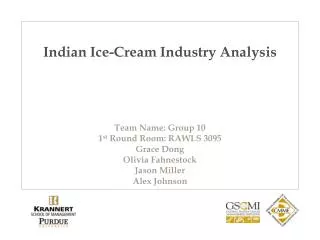 Indian Ice-Cream Industry Analysis