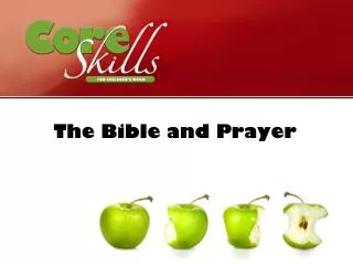 The Bible and Prayer