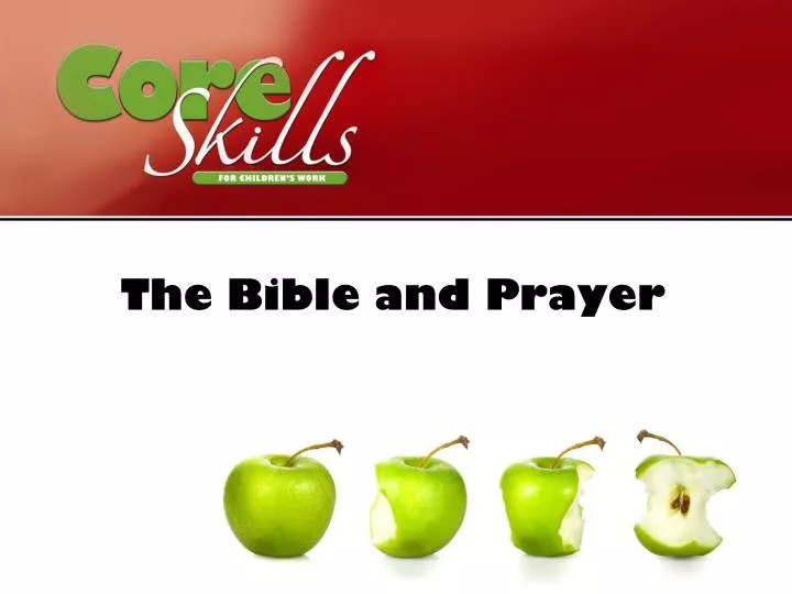 the bible and prayer