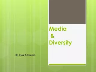 Media &amp; Diversity
