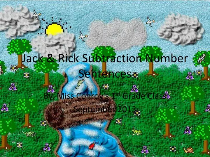 jack rick subtraction number sentences