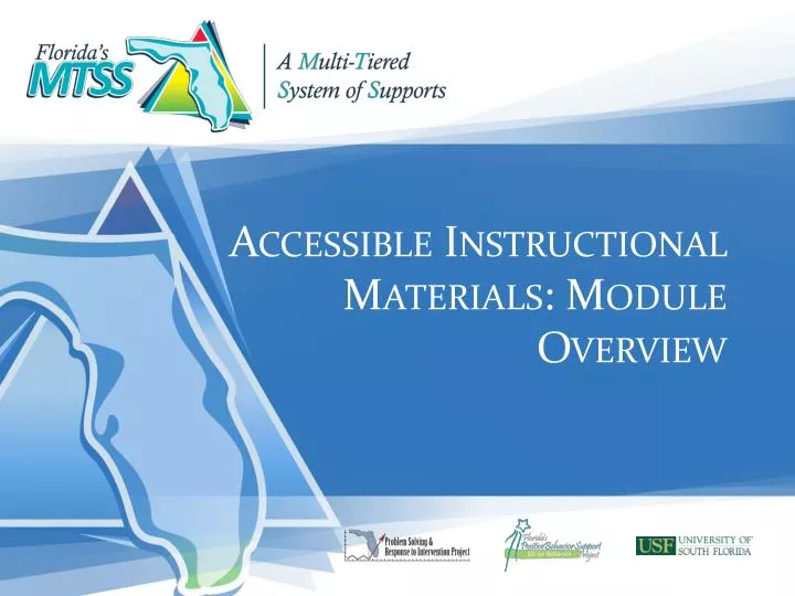 accessible instructional materials module overview
