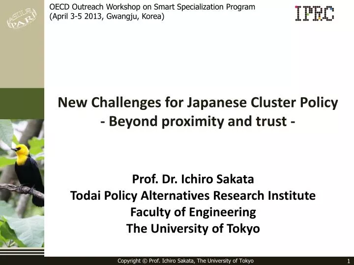 new challenges for japanese cluster policy beyond proximity and trust