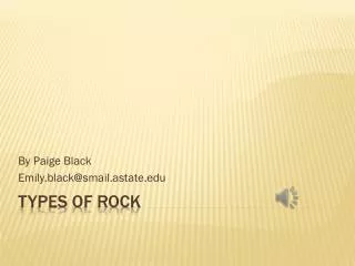 Types of Rock