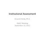 Institutional Assessment - slide 1