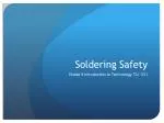 Soldering Safety - slide 1