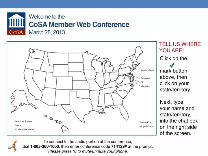 welcome to the cosa member web conference march 28 2013