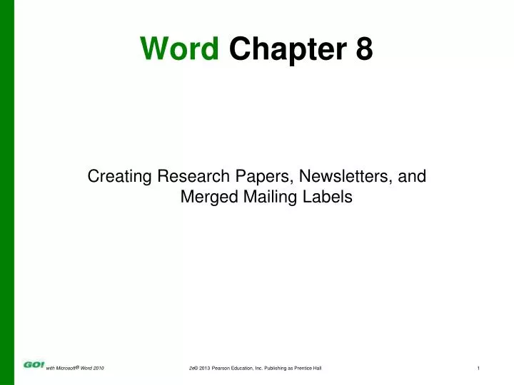 word chapter 8
