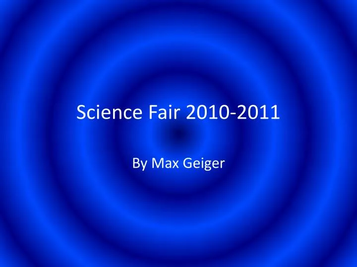 science fair 2010 2011