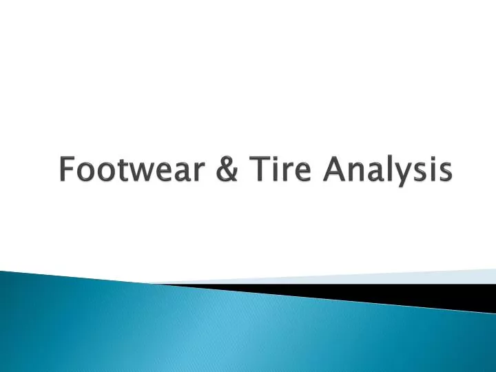 footwear tire analysis