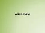 Asian Poets - slide 1