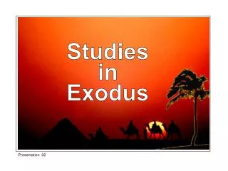 Studies in Exodus
