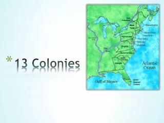 13 colonies