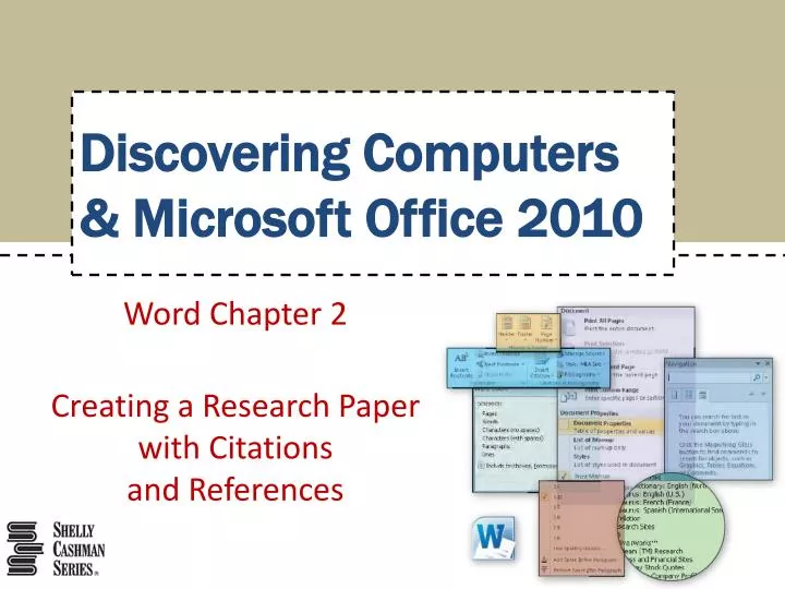 word chapter 2 creating a research paper with citations and references