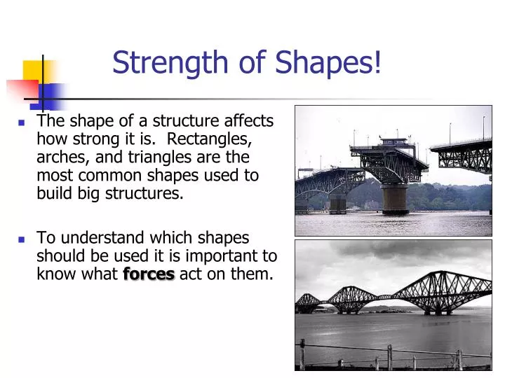 strength of shapes