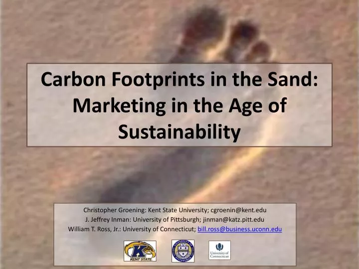 carbon footprints in the sand marketing in the age of sustainability