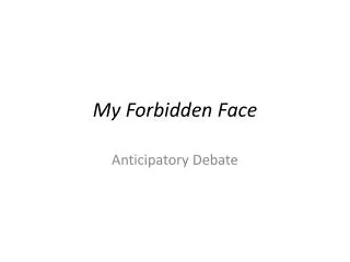 My Forbidden Face