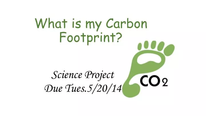 what is my carbon footprint