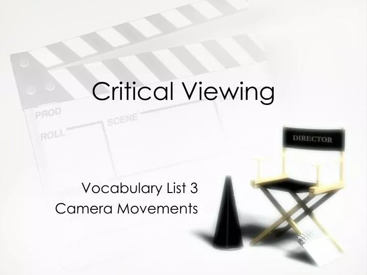 critical viewing