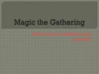 magic the gathering