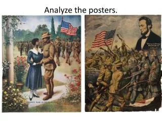Analyze the posters.